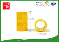 32 * 60mm yellow plastic hair roller , hair curler roll for girl  / female