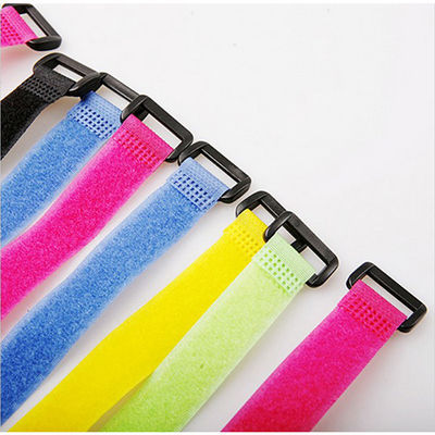 조정 가능한 고정 장치 재사용 가능한 다채로운 Buckle Hook 및 Loop Strap