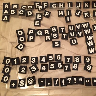 Customed Printing Alphabet Letters nylon hook