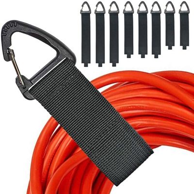 Heavy Duty Storage Straps with Triangular Buckle to Hang on Walls for Cables