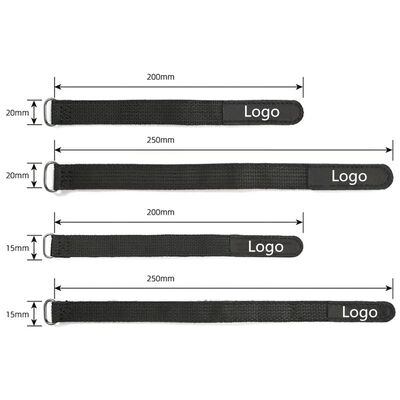 타이트하고 안전한 배터리 장착 및 전자 장치 보호를 위한 미끄럼 방지 실리콘 뒷면이 있는 조절 가능한 후크 앤 루프 스트랩